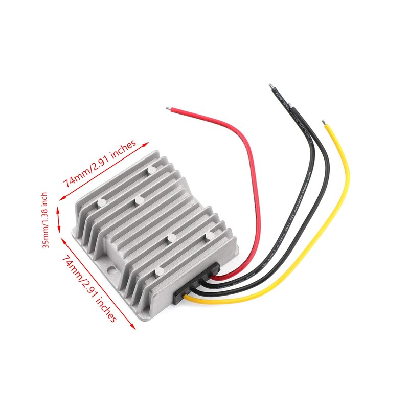 Fidida 28V-80V(36V/48V/60V) to 12v DC Converter 20A 240W Step-Down Module
