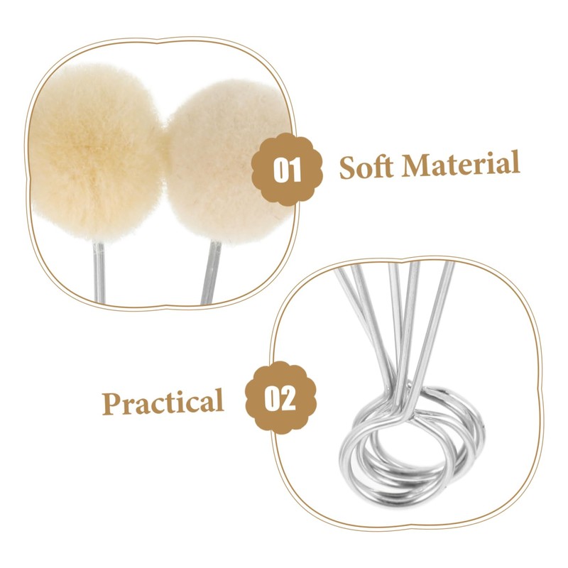 DOITOOL 10pcs Wool Daubers for Leather Dye Durable Dye Applicator