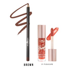 Lip Combo Gloss Thirsty Fill In + Delineador Italia Deluxe