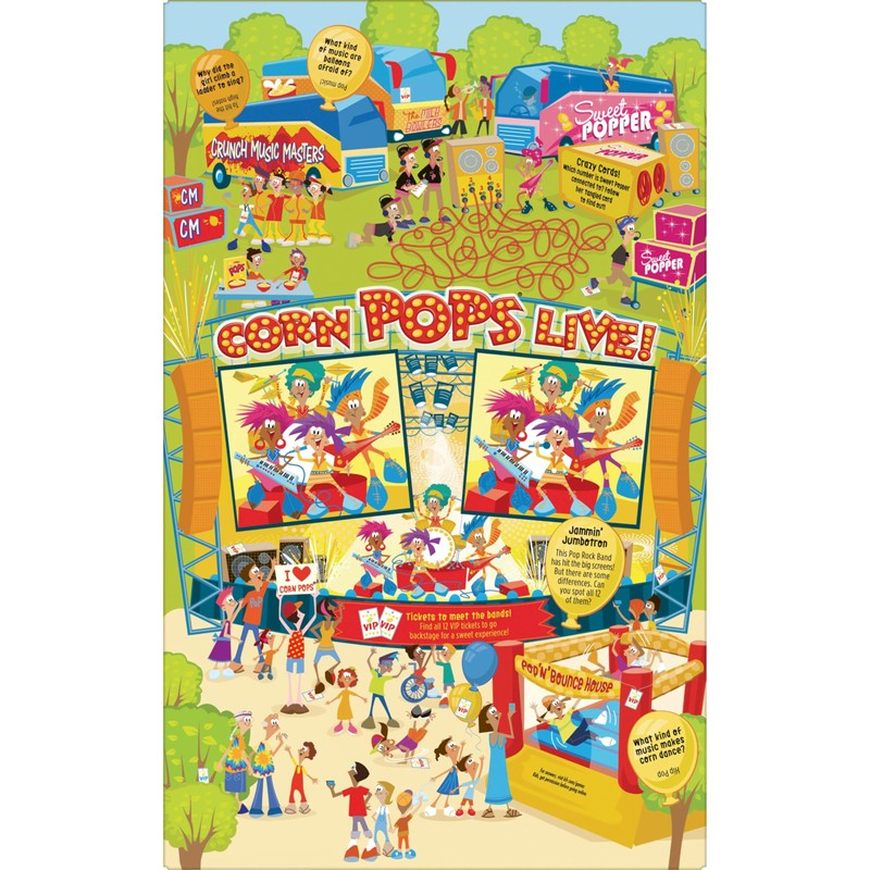 Corn Pops Cold Breakfast Cereal, 8 Vitamins and Minerals, Kids