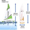 Voyager 280 RC Controlled Wind Powered Sailboat in Green -17.5"