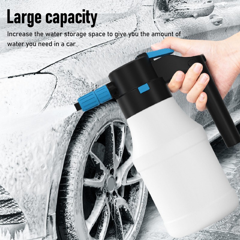 Electric Car Wash Foam Watering Can Automatic Spray Handheld High