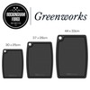 Greenworks Recycled Plastic Chopping Board, 30 x 25 cm, Pink