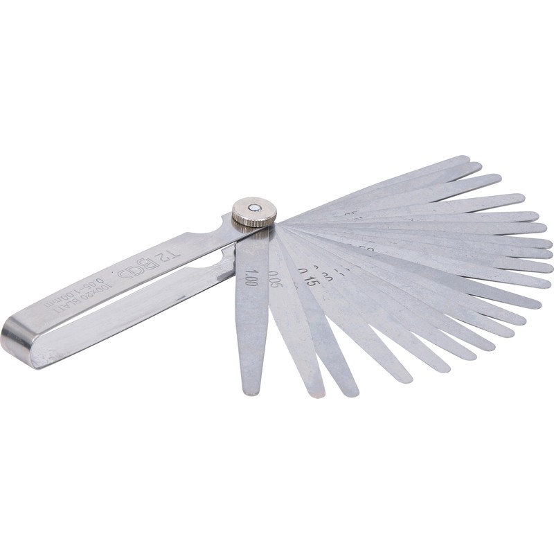 BGS 3083 Precision Feeler gauges 20 Blades, Silver