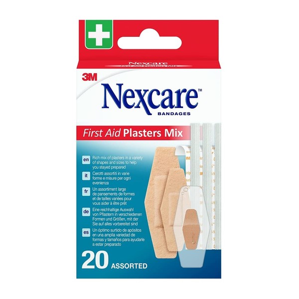 Nexcare Assorted First Aid Plasters Pack of 20
