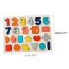 Hohopeti Cognitive Shape Learning Montessori Educational Block Puzzle for Number
