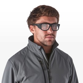 Riley Navigator Stylish Protective Eyewear UV & Impact Protection Sunglasses Work Safety Glasses (Clear Lens) Rated to UKCA, UKNI, CE EN1