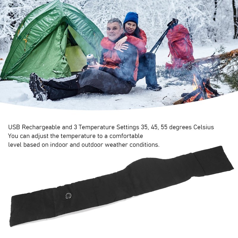 USB Heated Scarf for Men Women 3 Temperature Settings Neck
