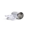 SmartShake Reforce Blanco Botella Mezcladora de Acero Inoxidable 900 ml,
