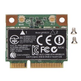 ciciglow PCIe Network Card Wireless Wifi Card PCIE Module Support 300Mbps Transfer Rate and Bluetooth 4.0 for HP CQ43 CQ58 DV4 DV6 DV7 G4 G6 G7