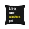 Sorry Can't Crossnet Funny Hobby Throw Pillow