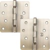Stone Harbor Hardware 4" Ball-Bearing Door Hinges, 1/4" Radius Corner,