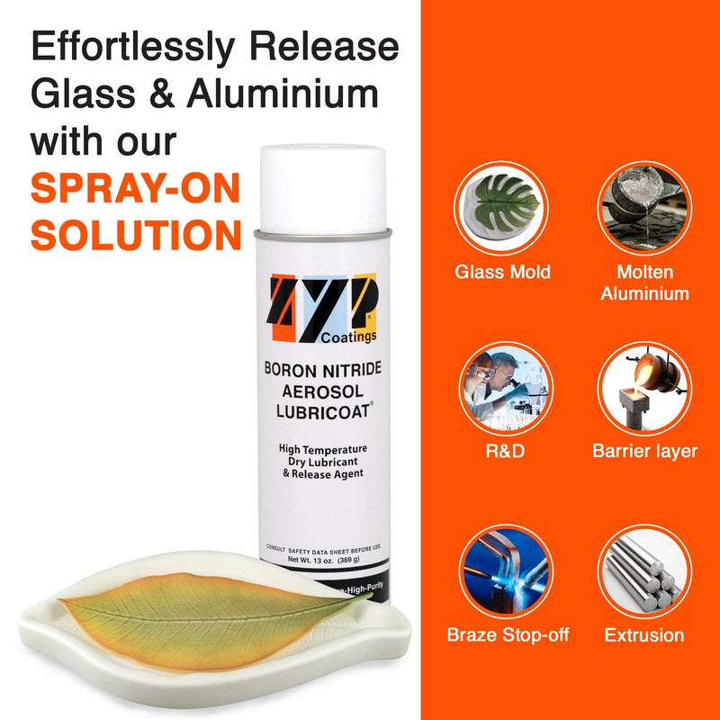 ZYP Coatings Boron Nitride Aerosol Lubricoat (Glass Mold Release) /