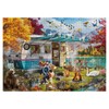 Fall Camping Puzzles for Adults 1000 Pieces, Autumn RV Lake