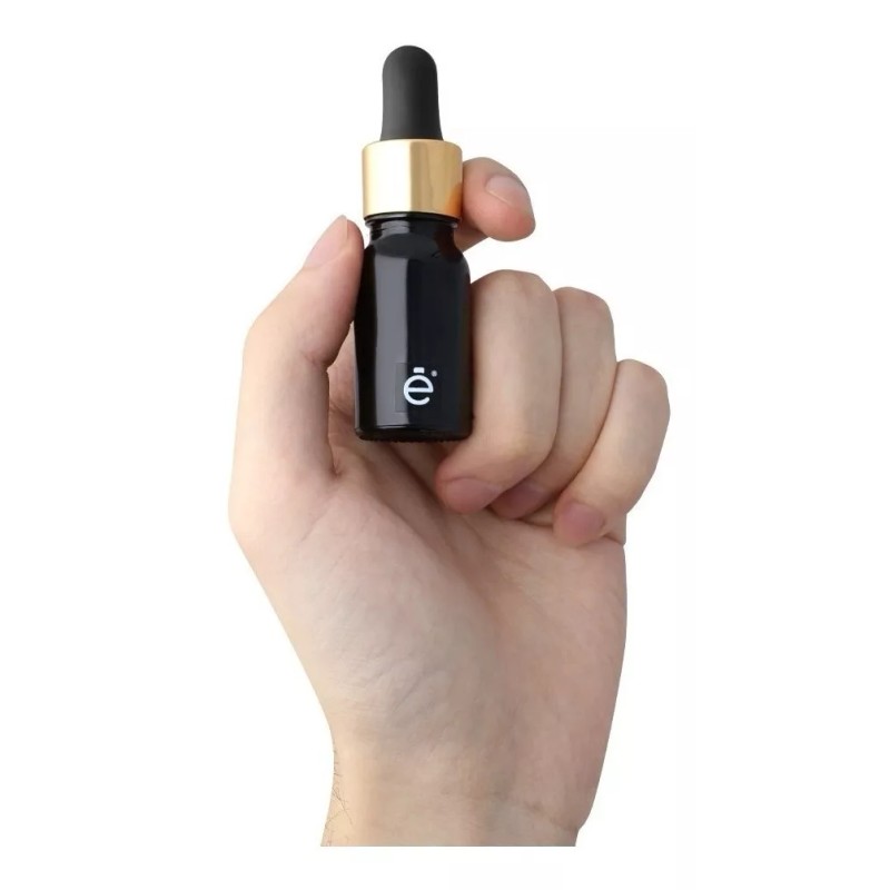 Envaline Frasco Gotero 10 Ml Coated Pipeta Premium Bulbo Negro