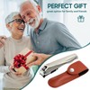 ULTECHNOVO Nail Clippers for Seniors - 360° Rotating Nail Clippers