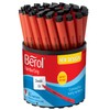 Berol Handwriting Pens, Round Shape, Washable Black Ink, Bright Barrels,