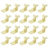 sourcing map Shelf Support Pegs, 25pcs 5mm(1/5") L-Shaped Support Bracket