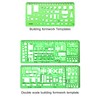 6 Pieces Plastic Measuring Templates Building Formwork Stencils Geometric Drawing