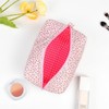 YUUSIKCO Make-Up Bag Stockholm Style, Quilted Cosmetic Bag with Floral