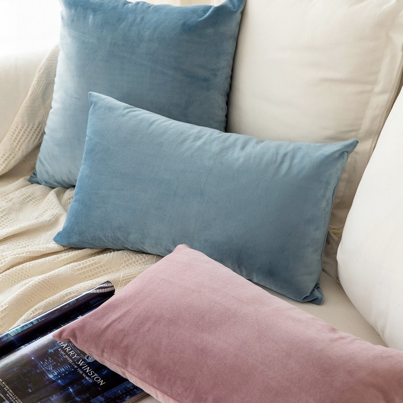 MIULEE Set of 2 Velvet Cushion Covers, 30 x 50