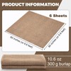 Oudain 6 Sheets 80 x 80 Inch Burlap Square Large