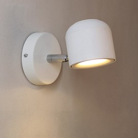 Aisilan Modern Adjustable Wall Sconce Fixture LED COB Wall Spotlight Lighting Aluminum Bedside Wall Light Warm White 9W 3000K BD22W3K9W