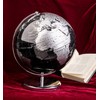 Exerz 10" World Globe Black - Stainless Steel Arc and