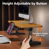 nediea Ergonomic Wooden Monitor Stand Riser with Height Adjustable Button