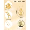 KINGWHYTE Letter Chain for Women Gold-Plated Initials Chain with Letter