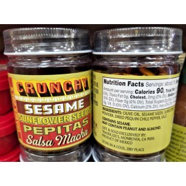 Trader Joe's Sesame Sunflower Seeds Pepitas Salsa Macha 6oz 170g (2 Jars)