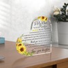 Sunflower Acrylic Heart Keepsake Decoration: "You Are My Sunshine" Engraved