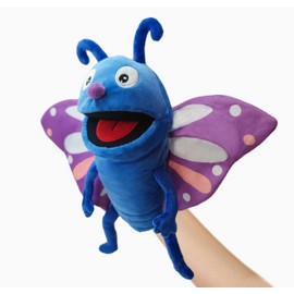 LOMTRATS Insects Hand Puppets for Kids,Toddler Includes Bees, Butterflies, Dragonflies, etc with Movable Open Mouths, Perfect for Storytelling,Teaching,Preschool,Birthday Gifts