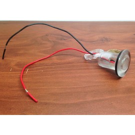 Pactrade Marine 4 Pieces Boat LED Livewell Round Button Blue Courtesy Light OEM Waterproof