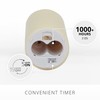 Luminara Scalloped Edge Flameless LED Candle - Ivory 3.5" x