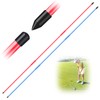 Golf Alignment Sticks Swing Trainer Tool Value 2 Pack, Foldable