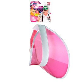 Widmann 80s Sun Cap, Headwear, Beach Party, Theme Party, Carnival, Pink