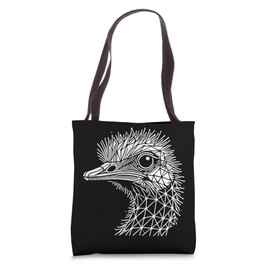 Ostrich Wire Frame Tote Bag