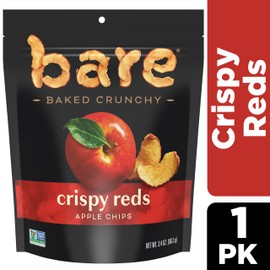 bare Baked Crunchy Apple Chips, Fujis & Reds, 3.4oz Bag