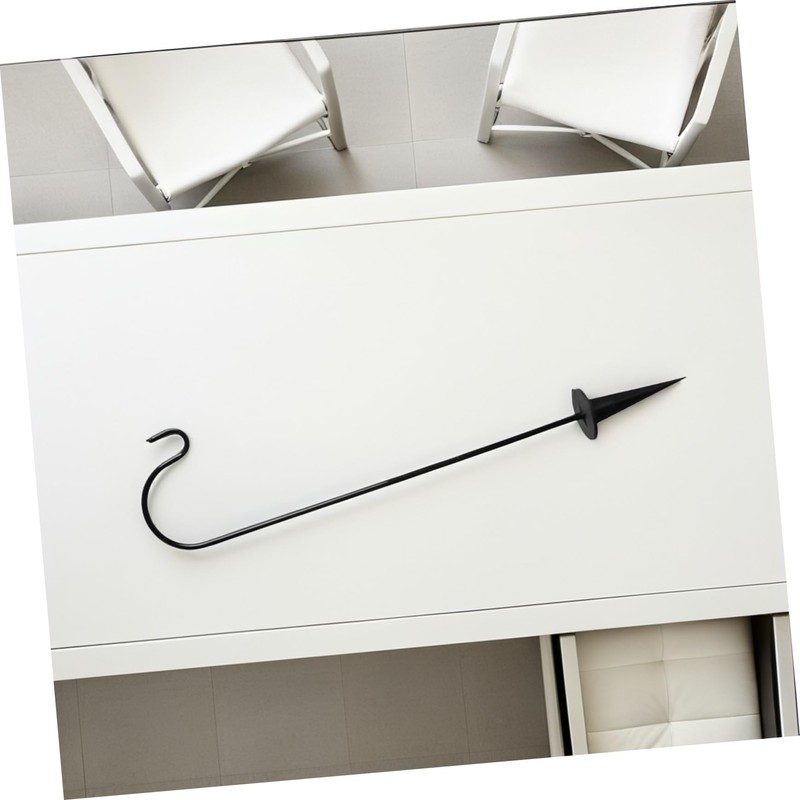 Kisangel Outdoor Shepherd Hook, Garden Hook for Planter, 700mm Stake