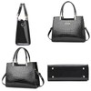 Queen-b Leather Bag, 2-Way Croco Embossed Stylish, Elegant, Women's Tote