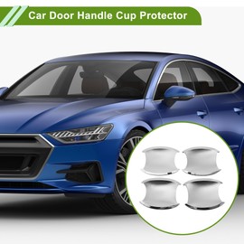X AUTOHAUX Car Door Handle Cup Protector for Honda CR-V CRV 2007-2011 Chrome Silver Tone ABS 4 Pcs