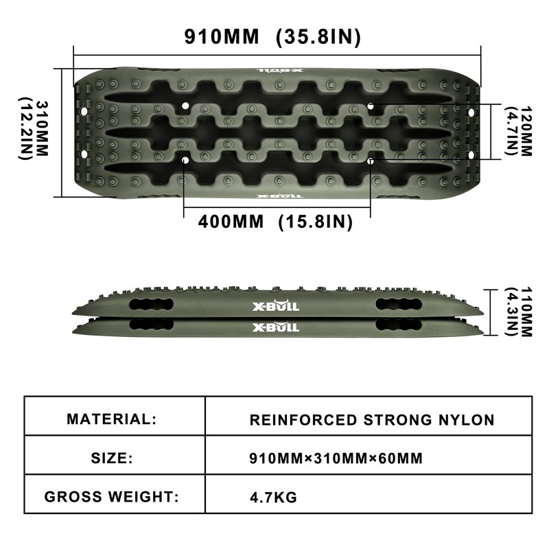 X-BULL New Recovery Traction Tracks Tire Ladder for Sand Snow