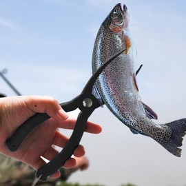 Fishing Pliers, Ergonomic Fish Gripper, Non-Slip Fish Grabber Tool, Outdoor Portable Fishing Tools, Fish Holder for Caught Fish in Freshwater Saltwater