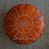 sahel souk Moroccan Leather Pouf Unstuffed Moroccan Pouf Cover Boho