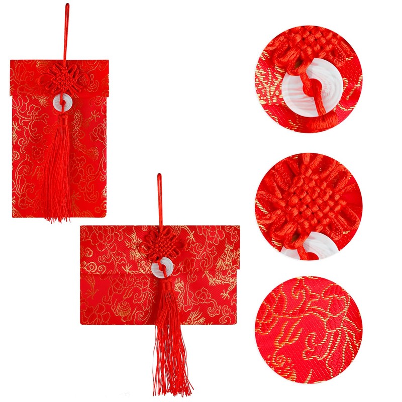 Lotsdonxia Red Envelopes with Chinese Elements Lucky Money Pockets Elegant