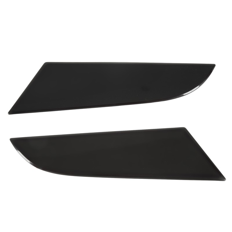 2PCS Tail Light Trim Cover Smoked Black Transparent Style Smooth