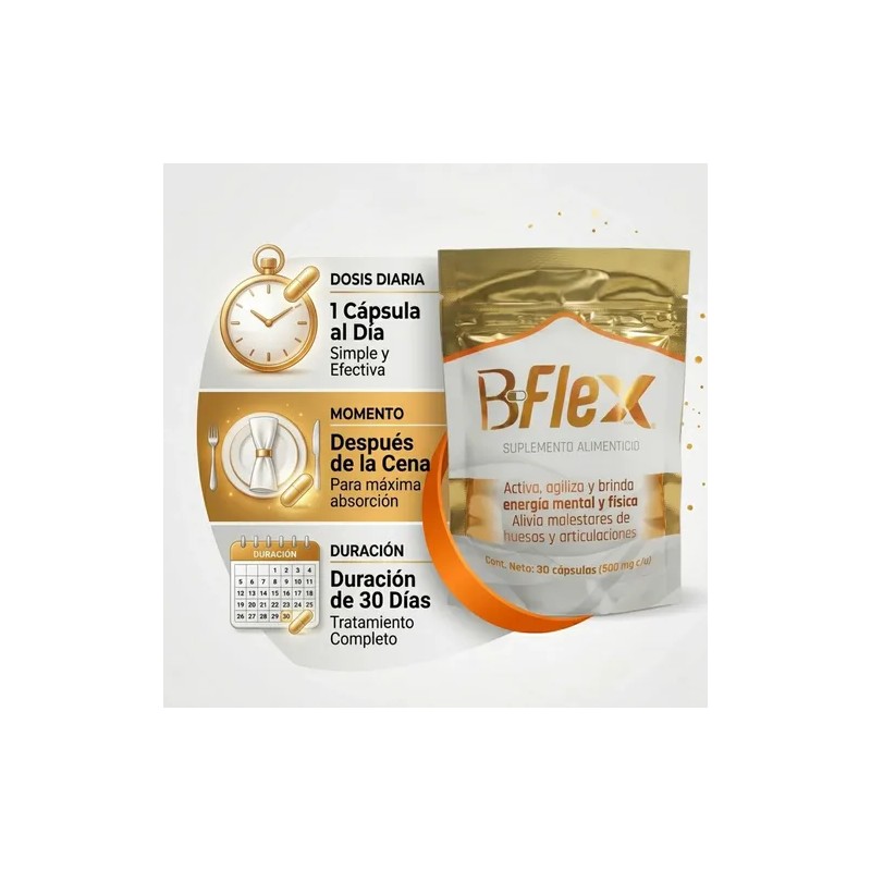 Vitaminas B Flex Energía Mental Y Física 30 Capsulas