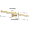 PRESDE Bathroom Light Fixtures Dimmable 32in Gold LED Vanity Light