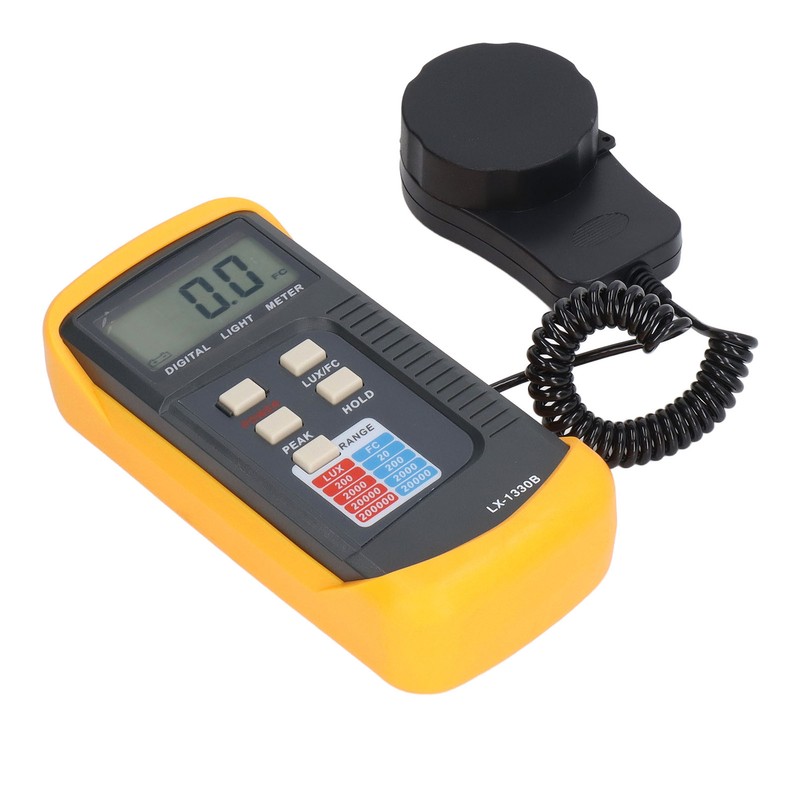 Digital Illuminance Light Meter LCD Display 0.1‑200000LX Illuminometer with Storage